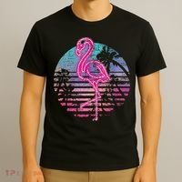 Retro Tropic Flamingo T-Shirt thumb 3