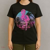 Retro Tropic Flamingo T-Shirt thumb 4
