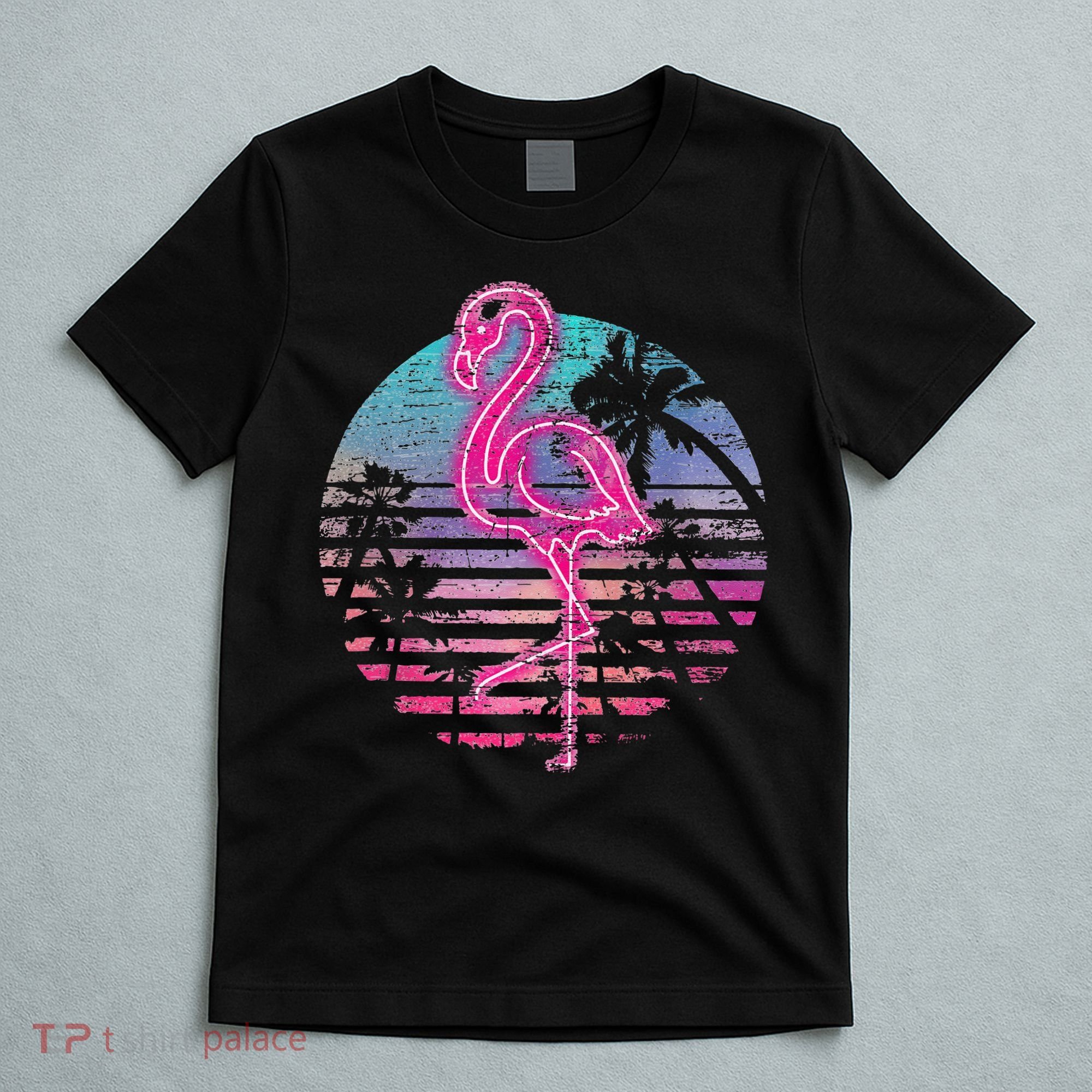 Retro Tropic Flamingo T-Shirt