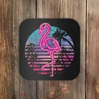 Retro Tropic Flamingo Coaster thumb 0