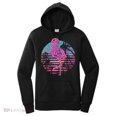 Retro Tropic Flamingo Women's Hoodie