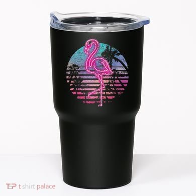 Retro Tropic Flamingo Tumbler