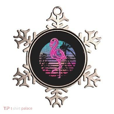 Retro Tropic Flamingo Ornament