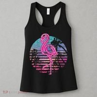 Retro Tropic Flamingo Women's Tank Top thumb 3