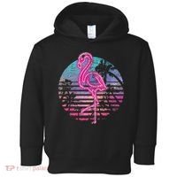 Retro Tropic Flamingo Toddler Hoodie thumb 0