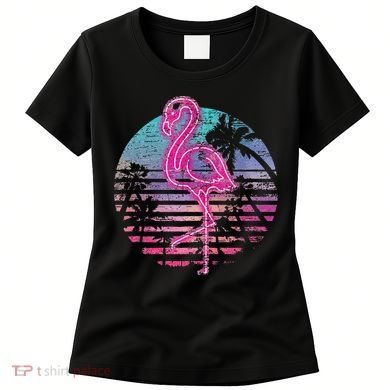 Retro Tropic Flamingo Women's T-Shirt