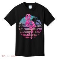 Retro Tropic Flamingo Kids T-Shirt thumb 0