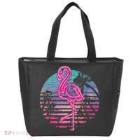 Retro Tropic Flamingo Tote Bag thumb 0