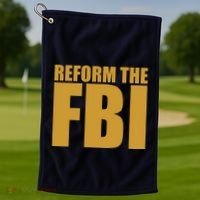 Reform The FBI Golf Towel thumb 1
