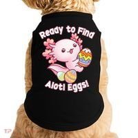 Ready To Find Alotl Eggs! Cute Axolotl Anime Kawaii Easter Doggie Tank thumb 0
