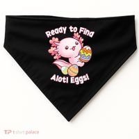 Ready To Find Alotl Eggs! Cute Axolotl Anime Kawaii Easter USA-Made Doggie Bandana thumb 0