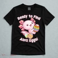 Ready To Find Alotl Eggs! Cute Axolotl Anime Kawaii Easter T-Shirt thumb 5