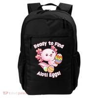 Ready To Find Alotl Eggs! Cute Axolotl Anime Kawaii Easter Backpack thumb 0