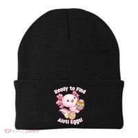 Ready To Find Alotl Eggs! Cute Axolotl Anime Kawaii Easter Beanie thumb 0