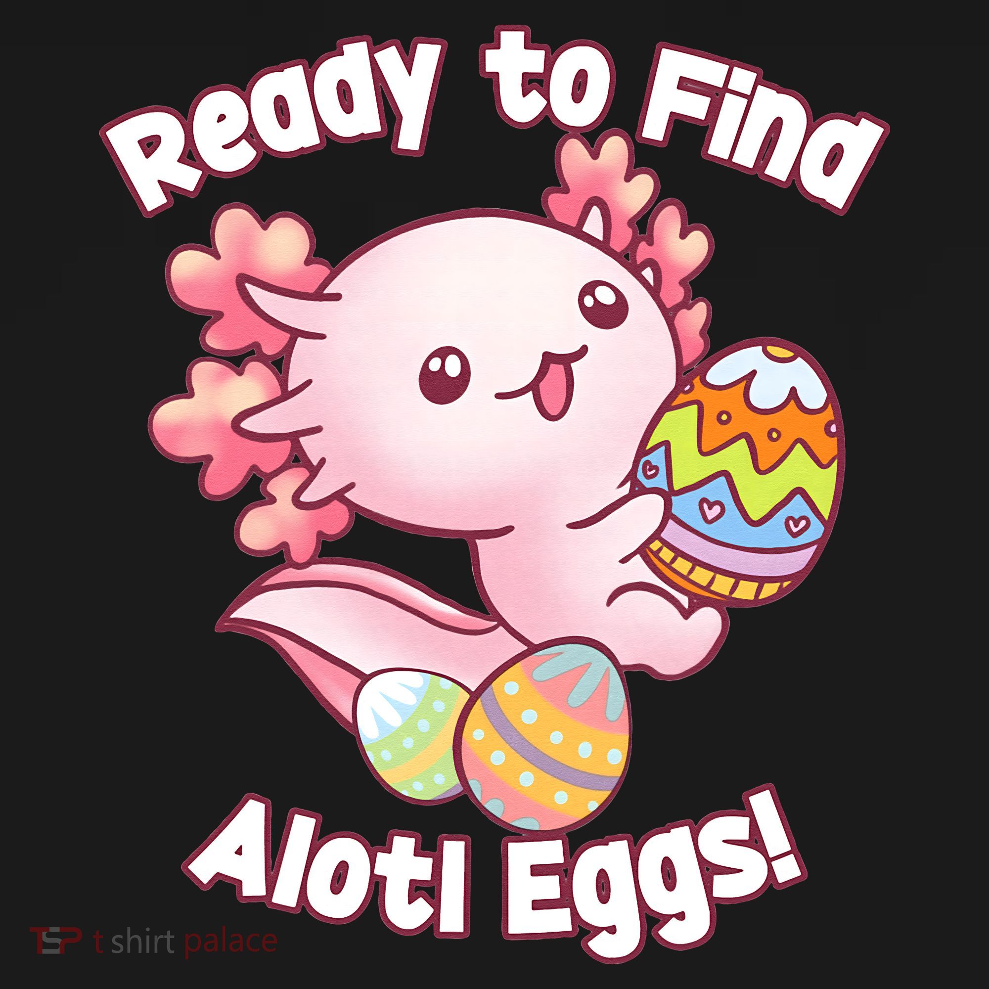 Ready To Find Alotl Eggs! Cute Axolotl Anime Kawaii Easter Baby Bodysuit