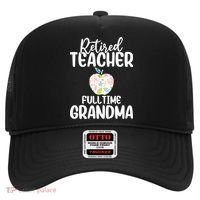 Retired Teacher Full Time Grandma Floral Cute Gift Hat thumb 0