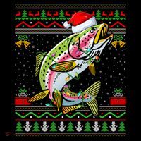Rainbow Trout Fish Lover Santa Ugly Rainbow Trout Christmas Funny Gift Coffee Mug thumb 5