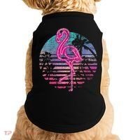 Retro Tropic Flamingo Doggie Tank thumb 0