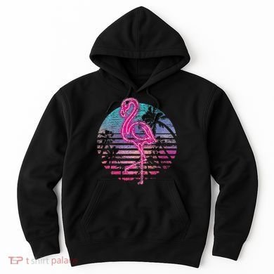 Retro Tropic Flamingo Hoodie