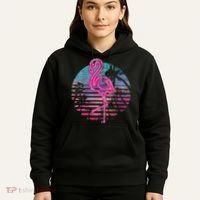 Retro Tropic Flamingo Hoodie thumb 5