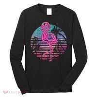 Retro Tropic Flamingo Long Sleeve Shirt thumb 0