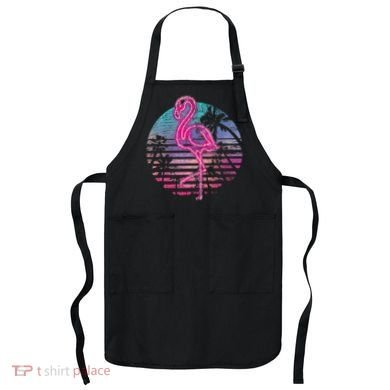 Retro Tropic Flamingo Apron