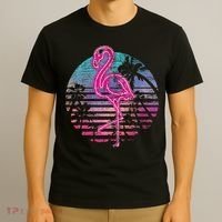 Retro Tropic Flamingo T-Shirt thumb 3