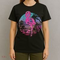 Retro Tropic Flamingo T-Shirt thumb 4