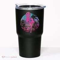 Retro Tropic Flamingo Tumbler thumb 0