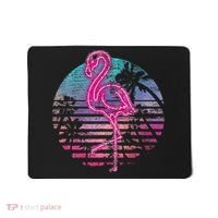 Retro Tropic Flamingo Mousepad thumb 0