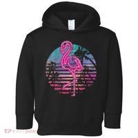 Retro Tropic Flamingo Toddler Hoodie thumb 0