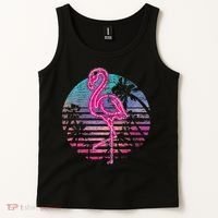 Retro Tropic Flamingo Tank Top thumb 2