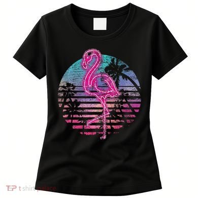 Retro Tropic Flamingo Women's T-Shirt