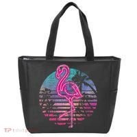 Retro Tropic Flamingo Tote Bag thumb 0