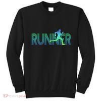 Runner Track & Field Cross Country Marathon Running Graphic Sweatshirt thumb 0