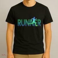 Runner Track & Field Cross Country Marathon Running Graphic T-Shirt thumb 3