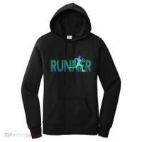 Runner Track & Field Cross Country Marathon Running Graphic Women's Hoodie thumb 0