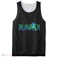 Runner Track & Field Cross Country Marathon Running Graphic Mesh Reversible Basketball Jersey Tank thumb 0