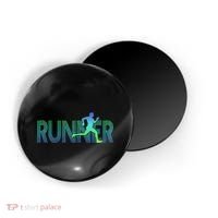 Runner Track & Field Cross Country Marathon Running Graphic Magnet thumb 0
