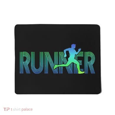 Runner Track & Field Cross Country Marathon Running Graphic Mousepad