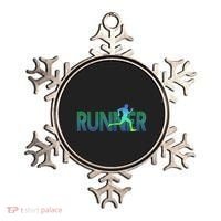 Runner Track & Field Cross Country Marathon Running Graphic Ornament thumb 0