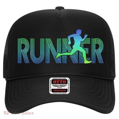 Runner Track & Field Cross Country Marathon Running Graphic Hat