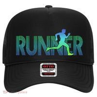 Runner Track & Field Cross Country Marathon Running Graphic Hat thumb 0