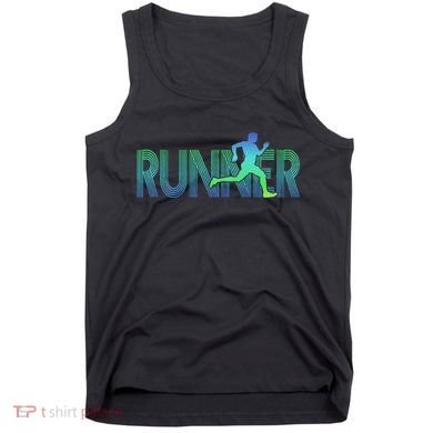 Runner Track & Field Cross Country Marathon Running Graphic Tank Top