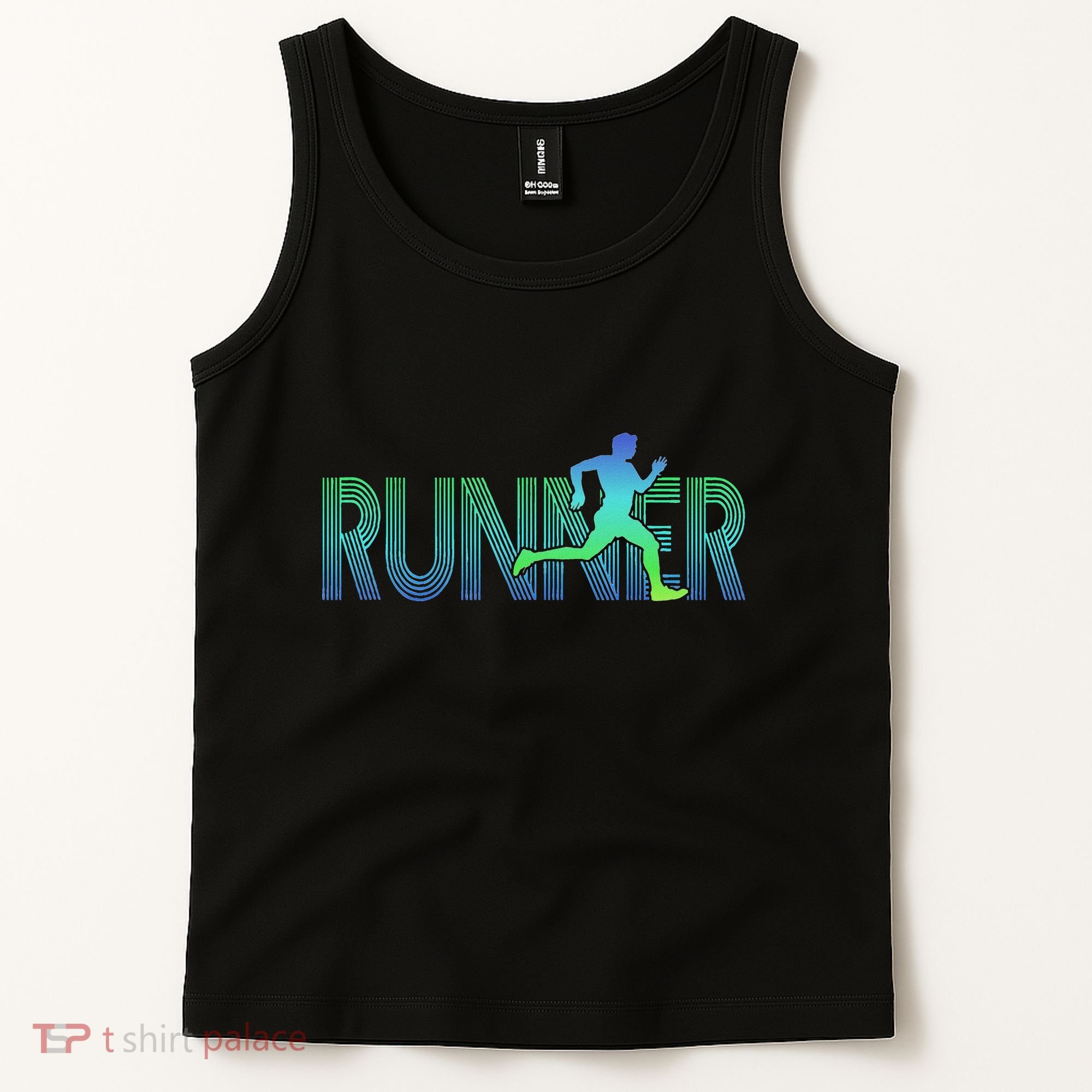 Runner Track & Field Cross Country Marathon Running Graphic Tank Top