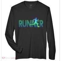 Runner Track & Field Cross Country Marathon Running Graphic Zone Performance Long-Sleeve T-Shirt thumb 0
