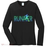 Runner Track & Field Cross Country Marathon Running Graphic Women's Long Sleeve Shirt thumb 0
