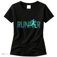 Runner Track & Field Cross Country Marathon Running Graphic Women's T-Shirt thumb 0
