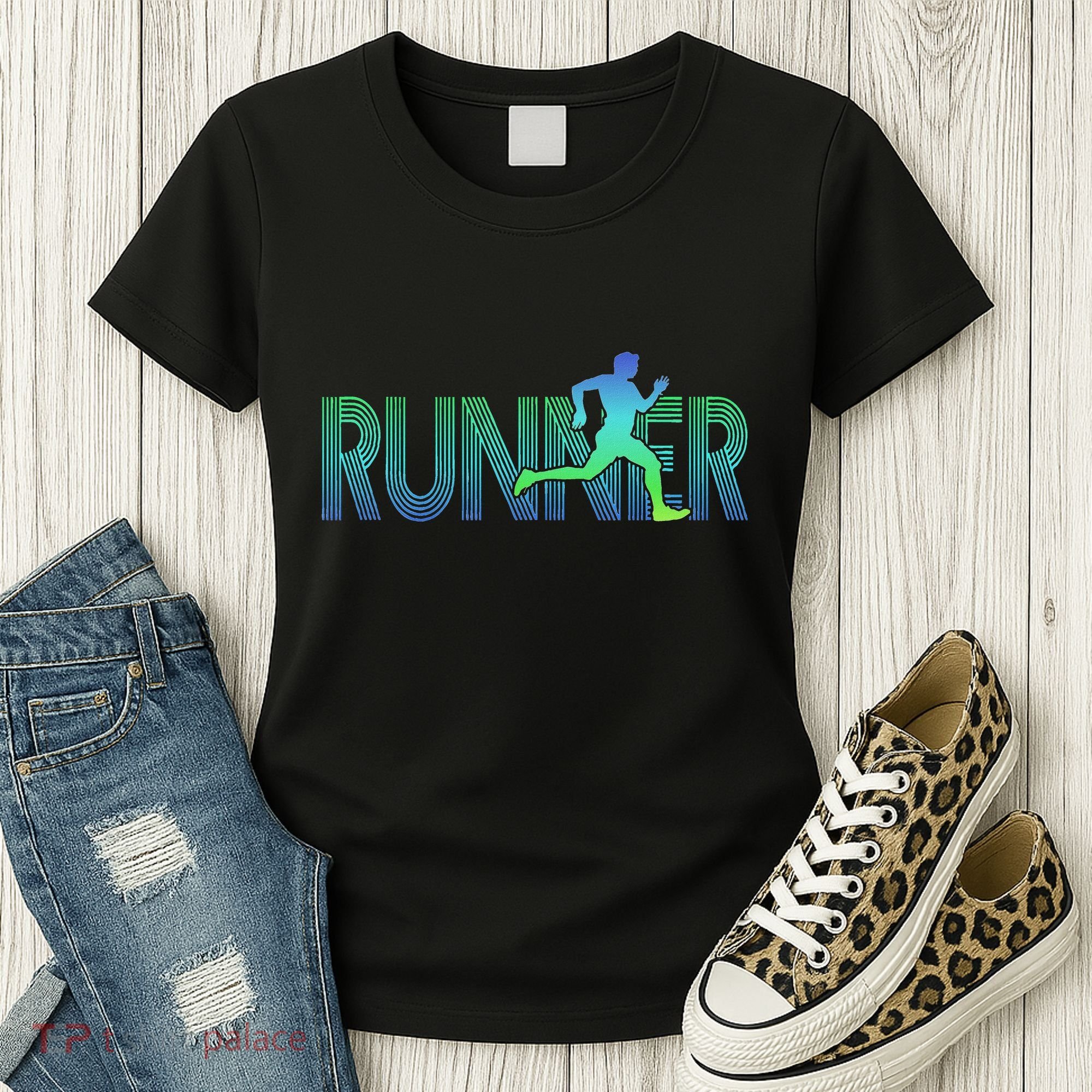 Runner Track & Field Cross Country Marathon Running Graphic Women's T-Shirt