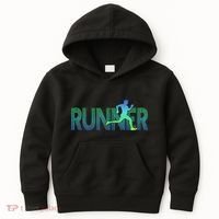 Runner Track & Field Cross Country Marathon Running Graphic Kids Hoodie thumb 0